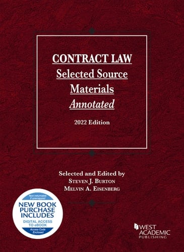 Contract Law Selected Source Materials Annotated