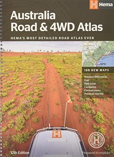 Australia Road and 4WD Atlas (Spiral Bound) - 252 X 345mm