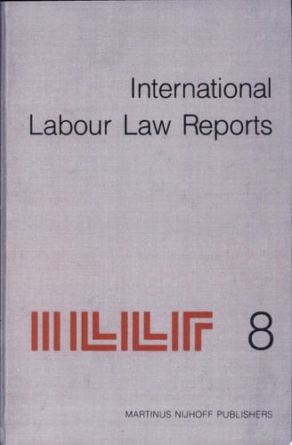 International Labour Law Reports