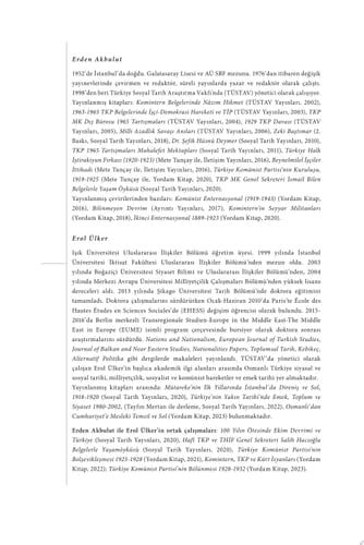 Türkiye Komünist Partisi’nde Yeni Arayışlar 1933-1935 Komintern Dönemi TKP Tarihi - 4