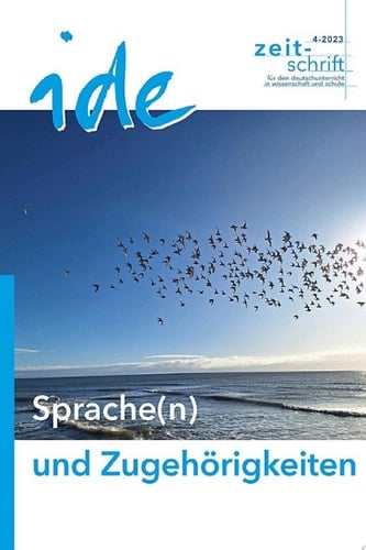 Sprache(n) und Zugehörigkeiten Kriterien der Zugehörigkeit im Spannungsfeld zwischen Politik und Gefühl