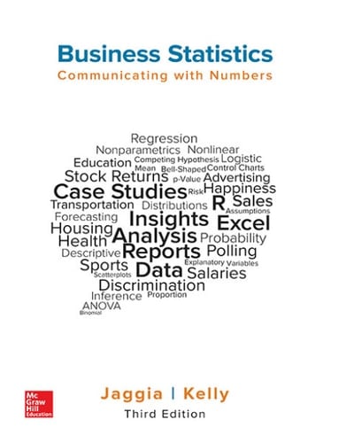 Business Statistics Communicating with Numbers