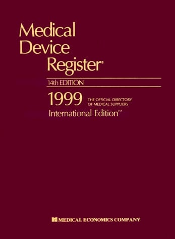 Medical Device Register 1999
