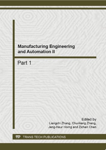 Manufacturing Engineering and Automation II