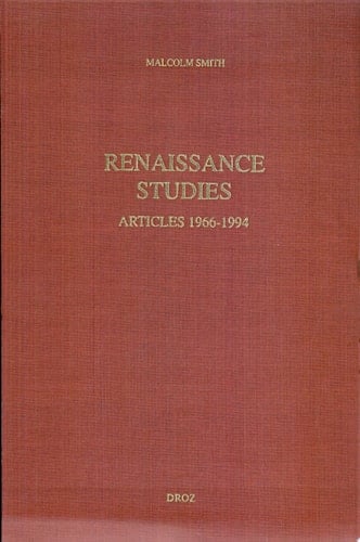 Renaissance Studies Articles 1966-1994