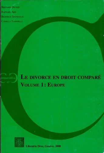 Le divorce en droit comparé Europe