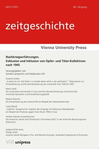 Nachkriegserfahrungen Exklusion und Inklusion von Opfer- und Täter-Kollektiven nach 1945