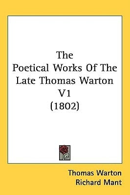 The Poetical Works of the Late Thomas Warton