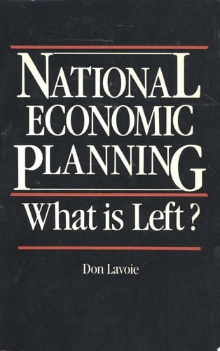 National Economic Planning What Is Left?