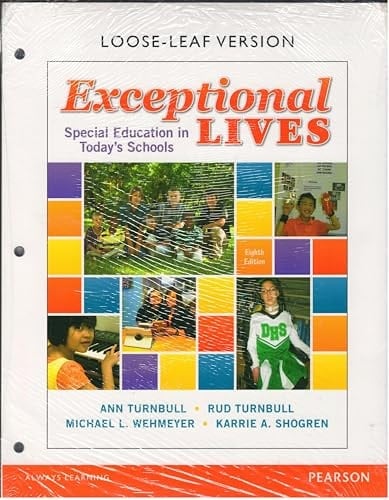 Exceptional Lives Special Education in Today's Schools