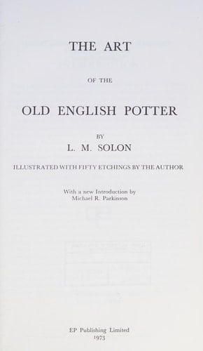 The Art of the Old English Potter