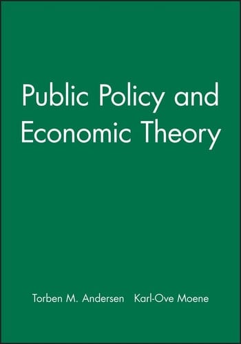 Public Policy and Economic Theory