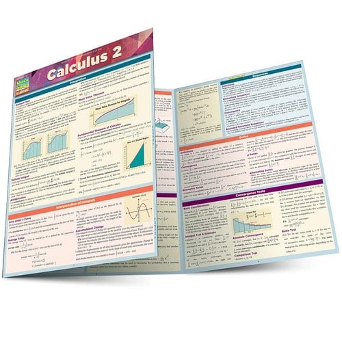 Calculus 2 A QuickStudy Laminated Reference Guide