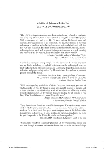 Every Deep-Drawn Breath A Critical Care Doctor on Healing, Recovery, and Transforming Medicine in the ICU