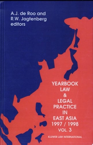 Yearbook Law and Legal Practice in East Asia, 1997-1998