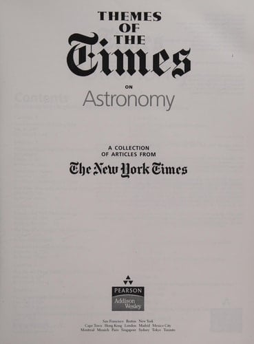Themes from the Times for Astronomy