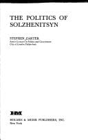 The Politics of Solzhenitsyn