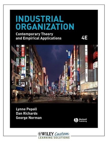 Industrial Organization Contemporary Theory and Empirical Applications