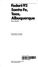 Fodor's Santa Fe, Taos, Albuquerque `92 With Tours of the Pueblos and Carlsbad Caverns