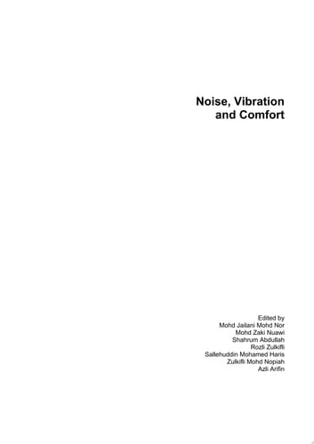 Noise, Vibration and Comfort