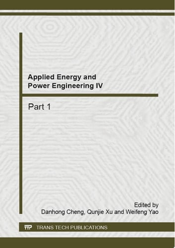 Applied Energy and Power Engineering IV