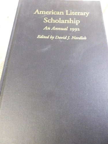 American Literary Scholarship - 1992
