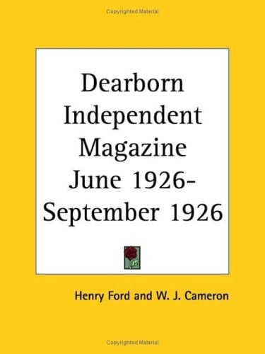 Dearborn Independent Magazine June 1926-September 1926