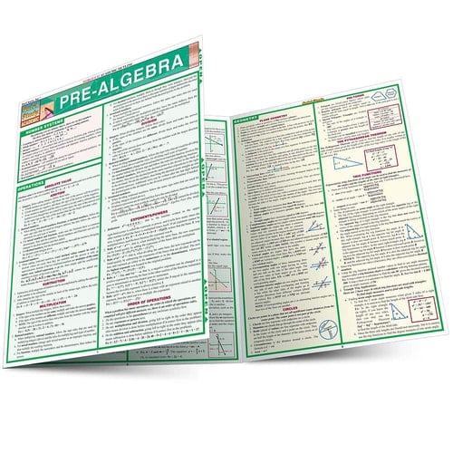 Pre-Algebra QuickStudy Laminated Reference Guide