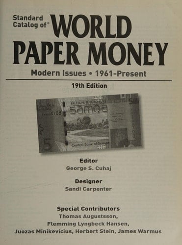Standard Catalog of World Paper Money - Modern Issues 1961-Present