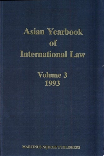 Asian Yearbook of International Law 1993