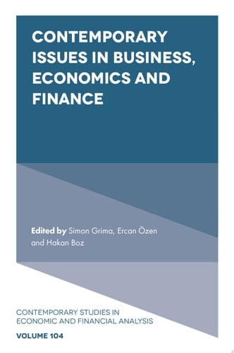 Contemporary Issues in Business, Economics and Finance