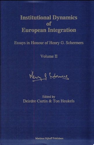Institutional dynamics of European integration. 2 (1994)