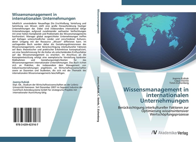 Wissensmanagement in internationalen Unternehmungen: Berücksichtigung interkultureller Faktoren zur Optimierung wissensintensiver Wertschöpfungsprozesse (German Edition)