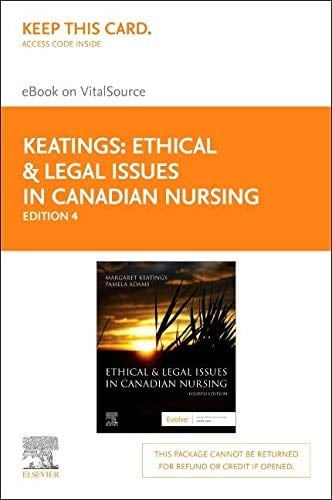 Ethical & Legal Issues in Canadian Elsevier eBook on VitalSource (Retail Access Card)