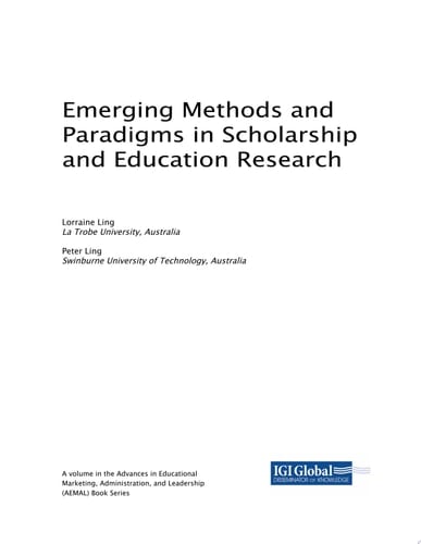 Emerging Methods and Paradigms in Scholarship and Education Research