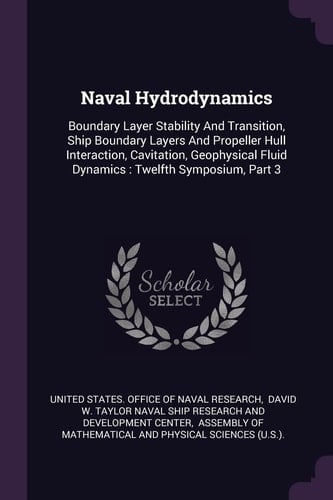Naval Hydrodynamics Boundary Layer Stability And Transition, Ship Boundary Layers And Propeller Hull Interaction, Cavitation, Geophysical Fluid Dynamics: Twelfth Symposium, Part 3