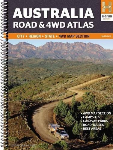 Australia Road and 4WD Atlas City, Region, State