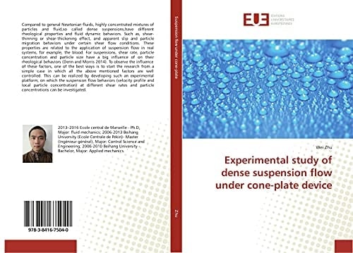 Experimental Study of Dense Suspension Flow Under Cone-plate Device