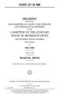 Patent Act Of 2005