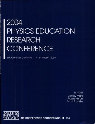 2004 Physics Education Research Conference