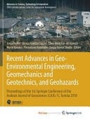 Recent Advances in Geo-environmental Engineering, Geomechanics and Geotechnics, and Geohazards Proceedings of the 1st Springer Conference of the Arabian Journal of Geosciences (CAJG-1), Tunisia 2018