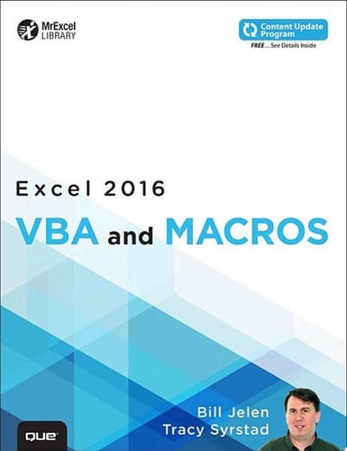 Excel 2016 VBA and Macros