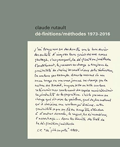 Dé-finitions/méthodes 1973-2016