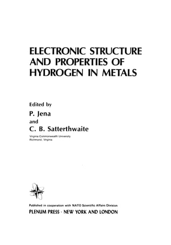 Electronic Structure and Properties of Hydrogen in Metals