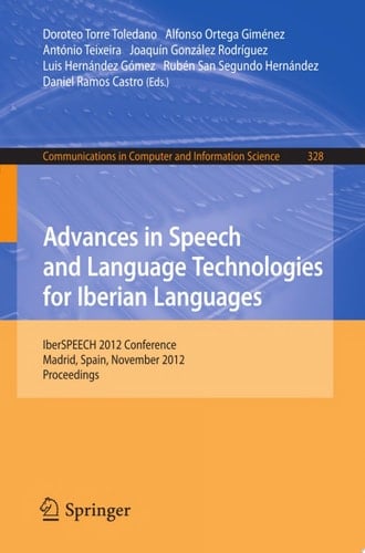 Advances in Speech and Language Technologies for Iberian Languages
