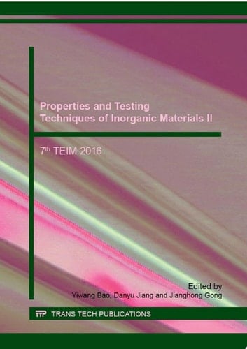 Properties and Testing Techniques of Inorganic Materials II