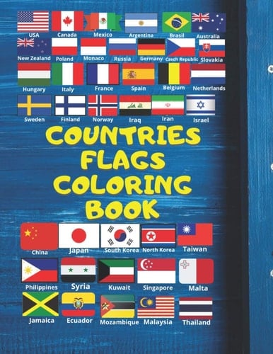 Countries Flags Coloring Book Atlas Flags