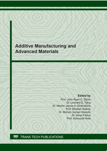 Additive Manufacturing and Advanced Materials