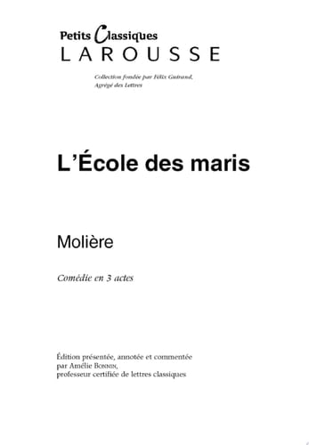 L'école des maris
