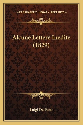 Alcune Lettere Inedite (1829) (Italian Edition)